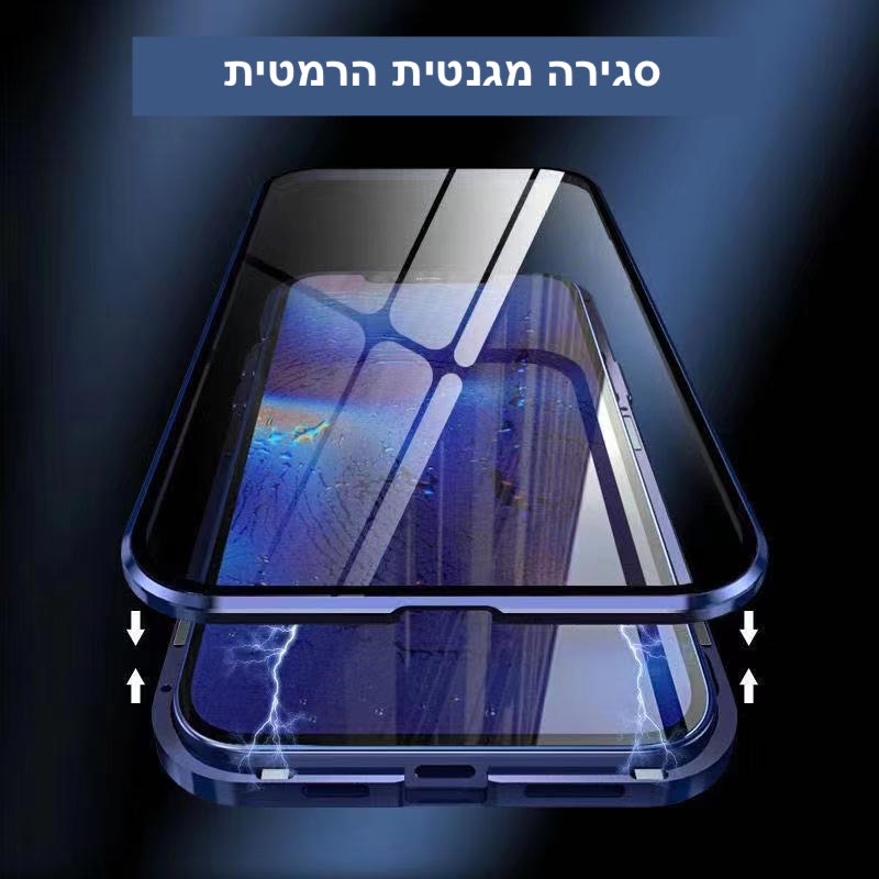 מגן דו צדדי מזכוכית מחוסמת לאייפון | phone case | אוזו - שופ