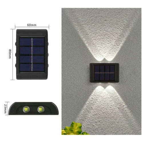 4 PC SolarBright Outdoor Waterproof LED Lights Product | Solar-Powered LED Lights | אוזו-שופ